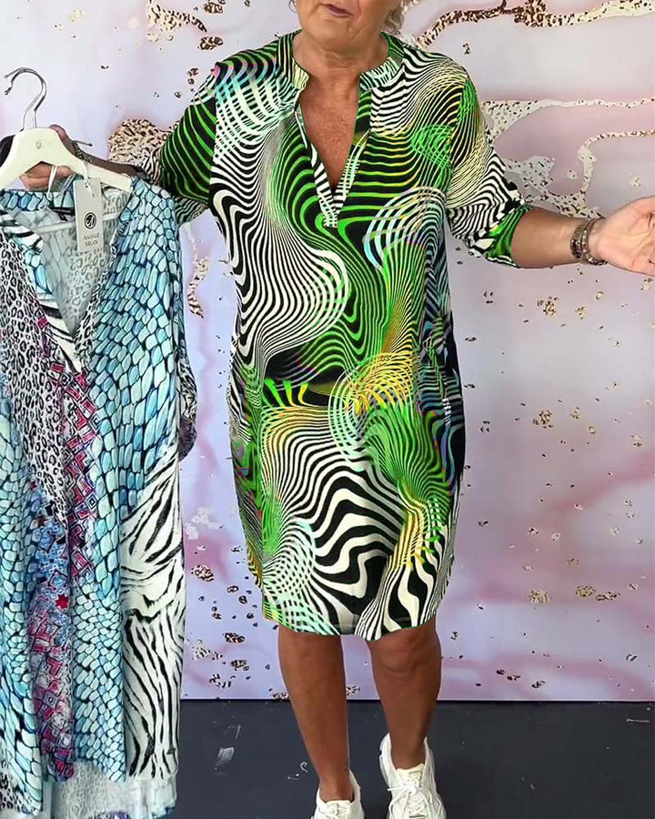 LILA - EYE-CATCHING PRINT DRESS