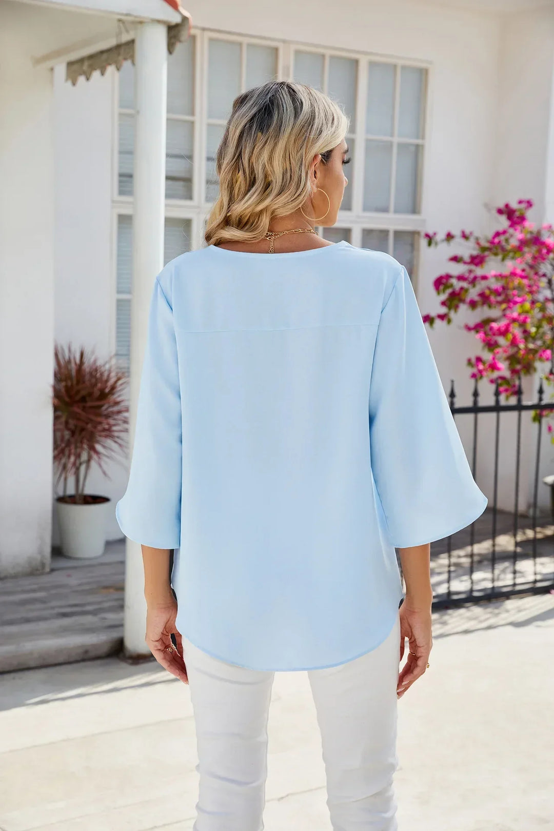 CELESTE™ - V-neck blouse