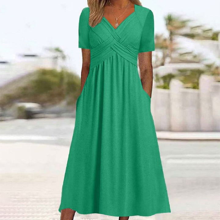 CELESTE™ - V-NECK DRESS