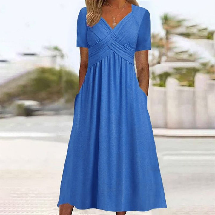 CELESTE™ - V-NECK DRESS