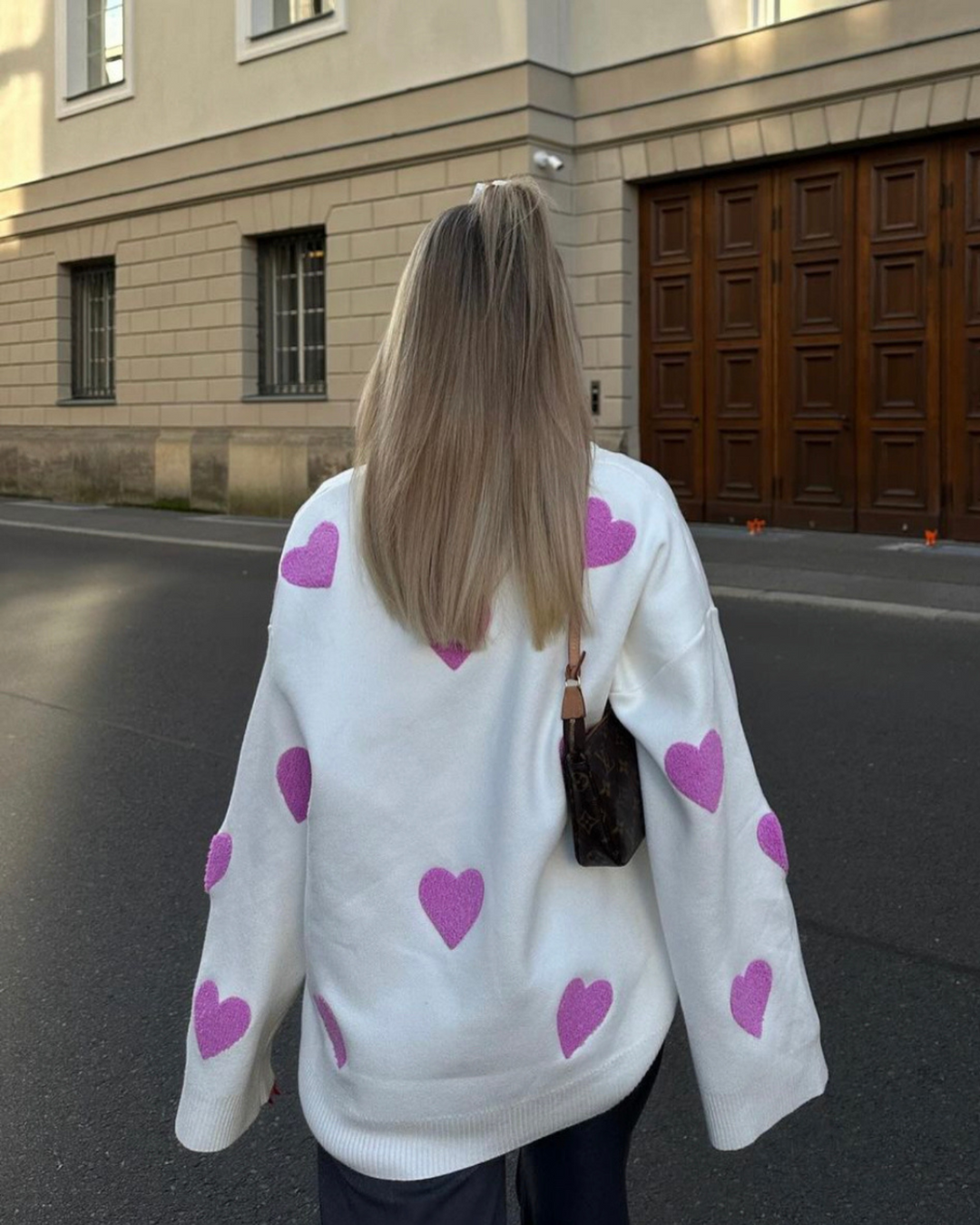 'All Hearts' Oversized Sweater