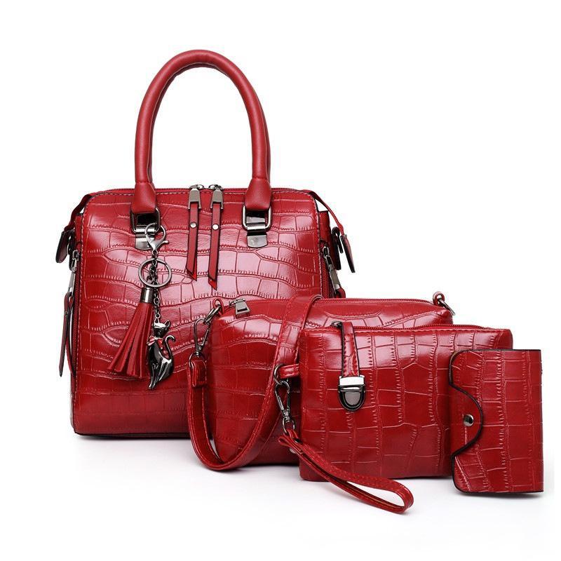 Helda™ - 4-Piece Modern Leather Bag Set