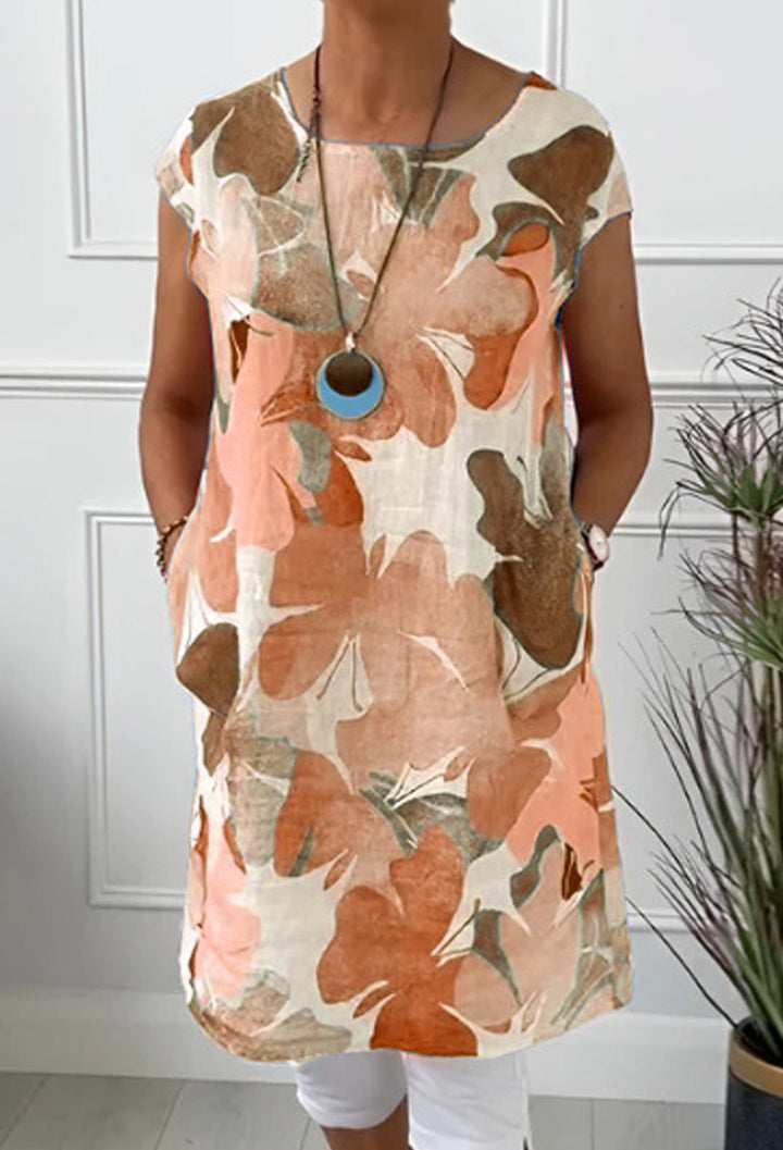 Tamara™ COMFORTABLE DRESS WITH BUTTERFLY PRINT