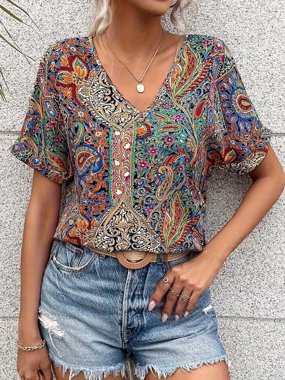 Vivienne V-Neck Blouse