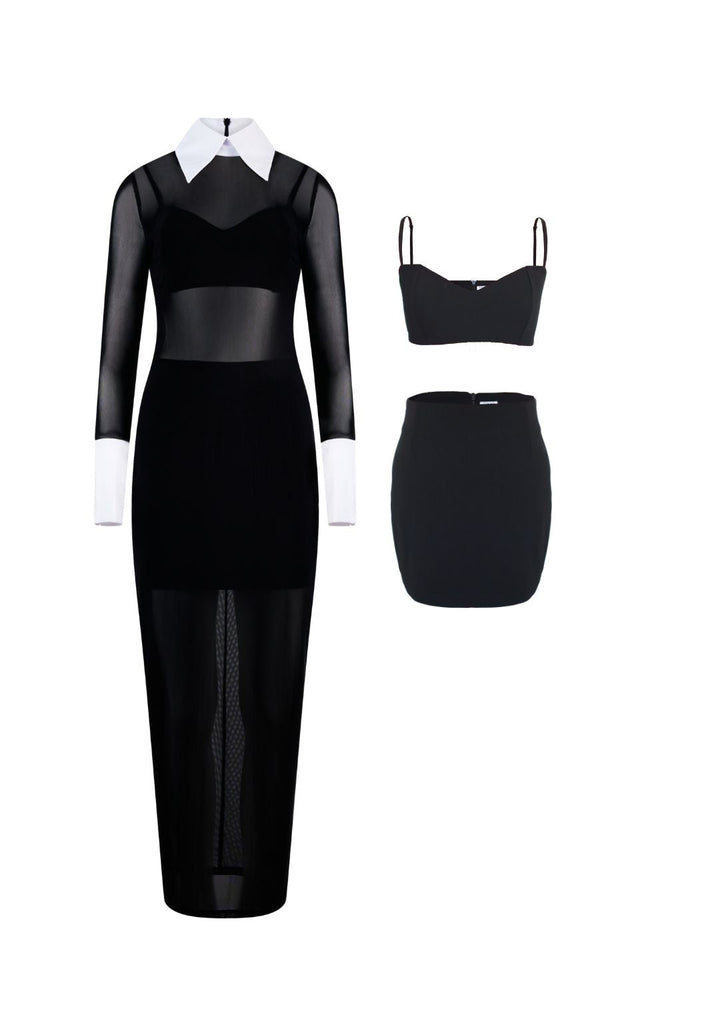 Manhattan Mesh Dress Set