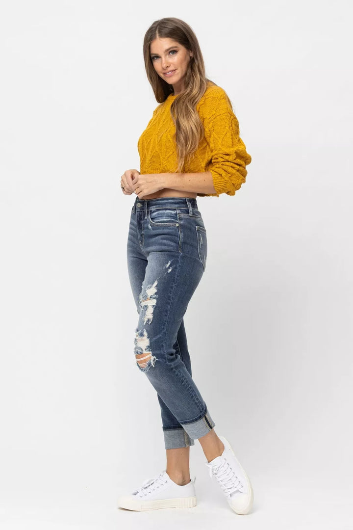 CELESTE™ - Sculpting Distressed Boyfriend Jeans