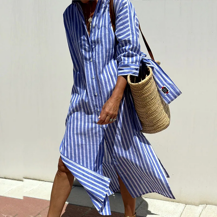 EMMA - EFFORTLESS STRIPED DRESS