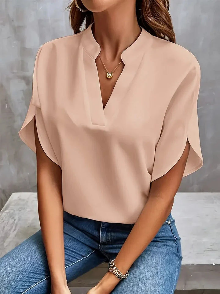 CELESTE™ - Classic V Neck Top