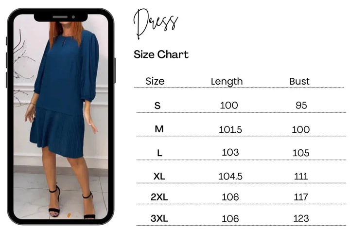 CELESTE™ - MONACO Minimalist Pleated Dress