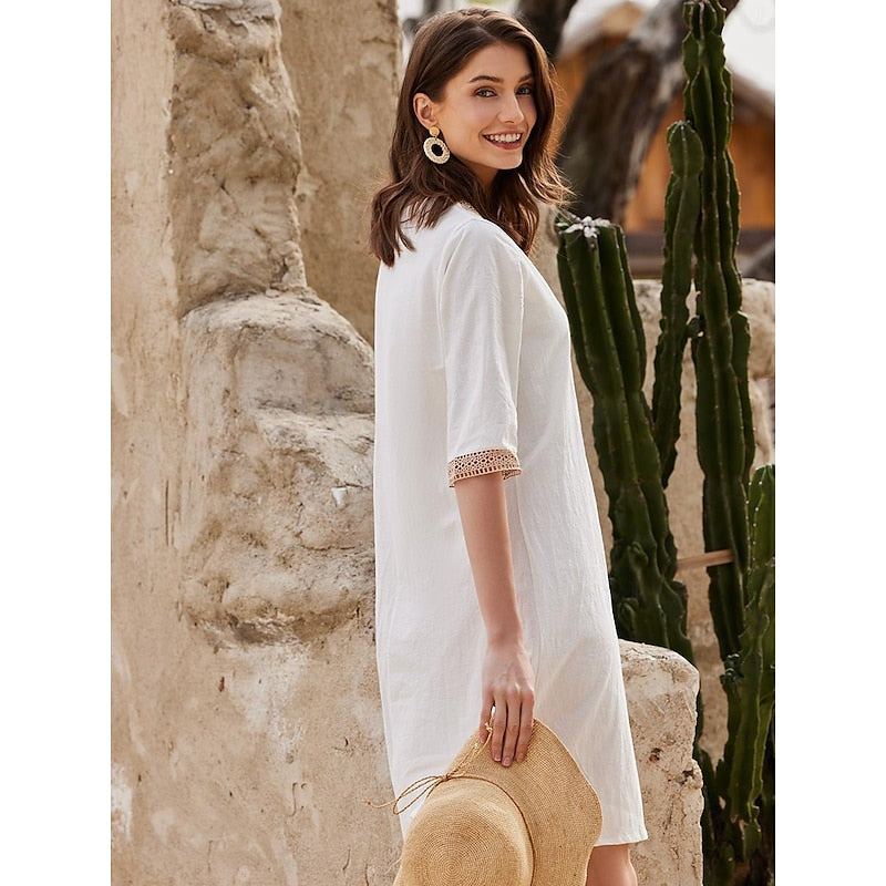 Mila - cotton linen dress