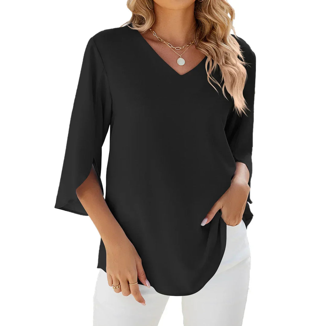 CELESTE™ - V-neck blouse