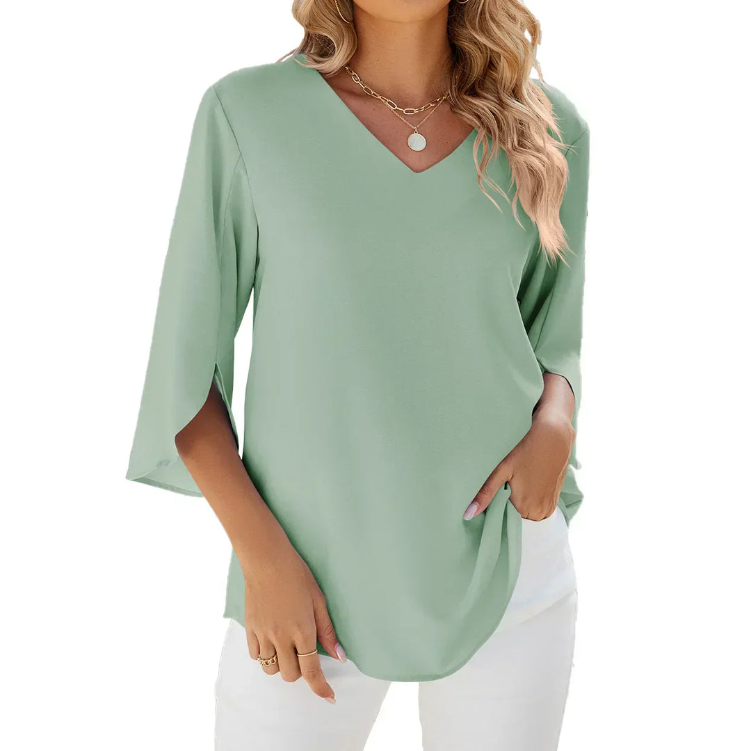 CELESTE™ - V-neck blouse