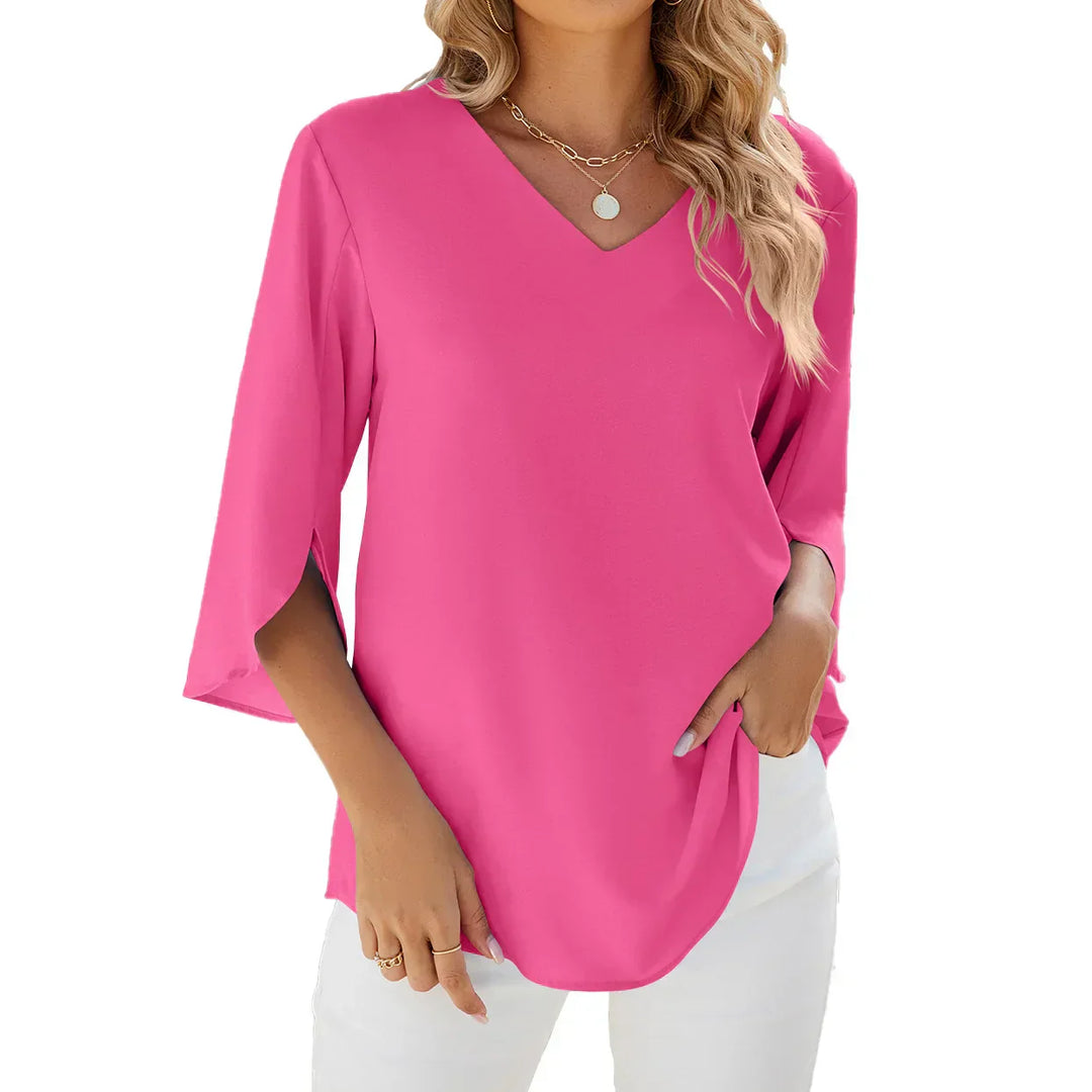 CELESTE™ - V-neck blouse